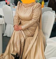 NEU UVP 500€ Gold Abendkleid Satin Hochzeitskleid Elbise Abiye Nordrhein-Westfalen - Lünen Vorschau