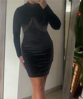 Shein Kleid Pailetten Schwarz samt Glitzer Abendkleid Eng Gr.S Saarland - Saarlouis Vorschau