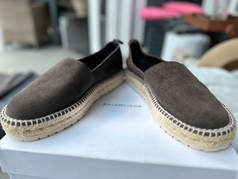 Original Balenciaga Espadrilles, Slider Schlappen, Leder, 45, Top in Köln