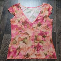 NEU Damen Bluse Chiffon Blumen Shirt Top XS 34 S 36 rosa apricot Hannover - Mitte Vorschau