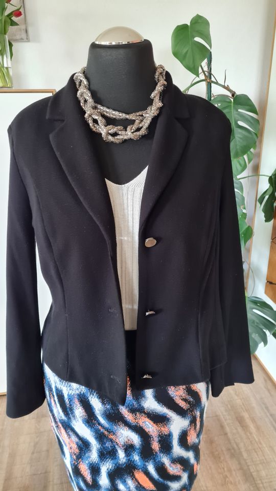 Marc Cain Designer schicker Blazer Jacke N5 40 42 schwarz in Burgau