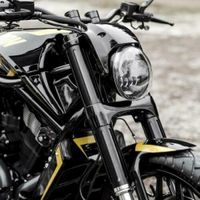 NEU✅Harley Breakout Schweinwerfer Maske lEd Vrod Dyna Thunderbike Baden-Württemberg - Herrischried Vorschau