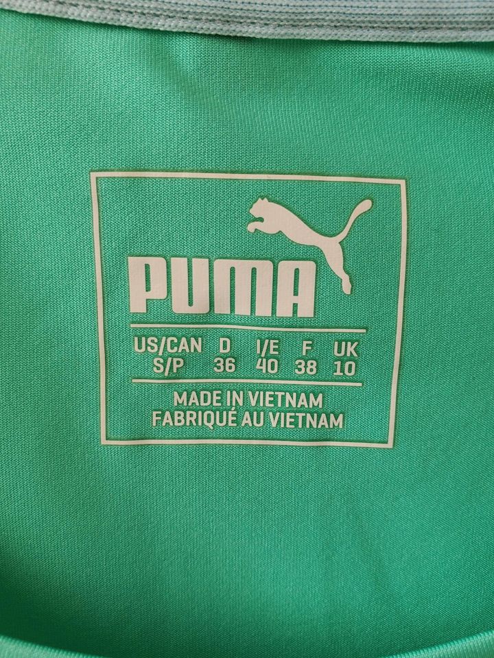 Puma Sportshirt Funktionsshirt grün Gr.36 Neuwertig in Beeskow