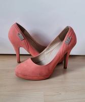 Glitzer HighHeels Pumps corall / aprikose Hessen - Hilders Vorschau