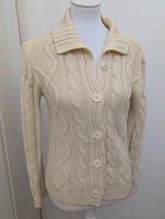 Strickjacke creme mit Knöpfen und Kragen Thüringen - Sondershausen Vorschau