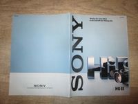 Mehrseitiges Falt Prospekt, Original 80er Jahre, Fa. SONY HI8 Bayern - Ingolstadt Vorschau