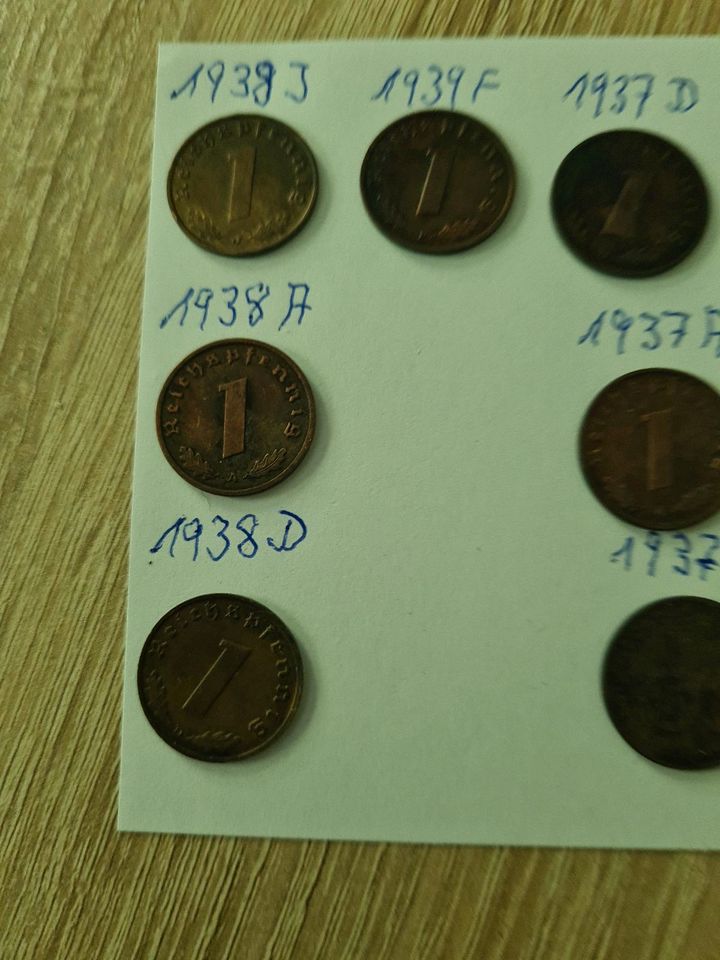D .Reich 8 × 1 Pfennig   25€ in Bielefeld