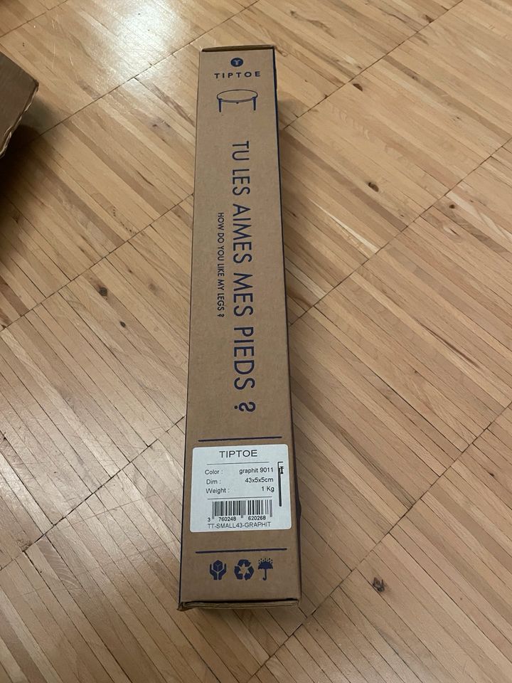 4 Tiptoe Füße - 43cm - schwarz - origionalverpackt in Hamburg