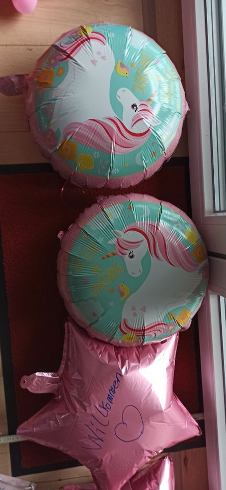 Deko Kindergeburtstag Balloon 8 Einhorn alles zusammen 8€ in Tamm