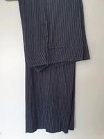 Leinen Hose blau mit Streifen Gr 44 Hessen - Offenbach Vorschau