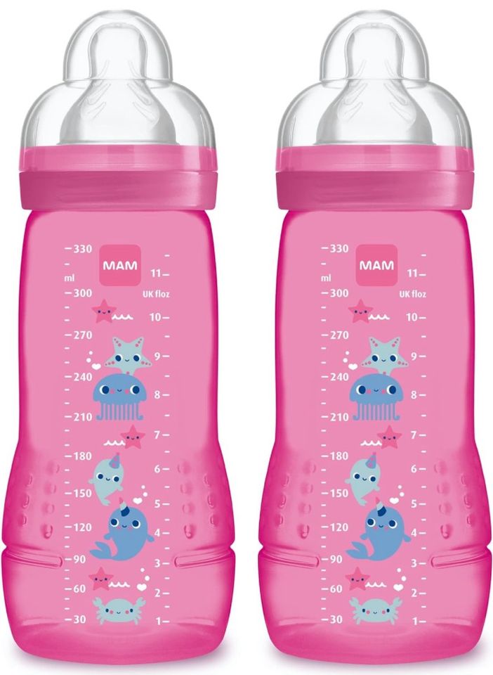 2x MAM Babyflasche ab 6 Monaten, 330 ml in Emden