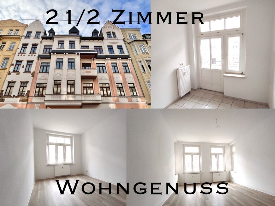 UNI - NÄHE+21/2 Zimmer+EINBAUKÜCHE+2er-WG-GEEIGNET+SZENEVIERTEL in Chemnitz