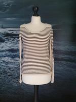 H&M Sommer Pullover gestreift Creme grün 34 xs wie neu Bremen - Huchting Vorschau