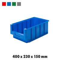 12 Stück | Kleinteilebox mit Öffnung PP 400 x 230 x 150 mm, Blau Niedersachsen - Melle Vorschau