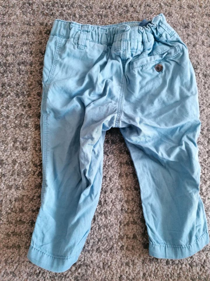 Hose Chinohose Größe 68 Blau Hellblau Sommer in Berlin