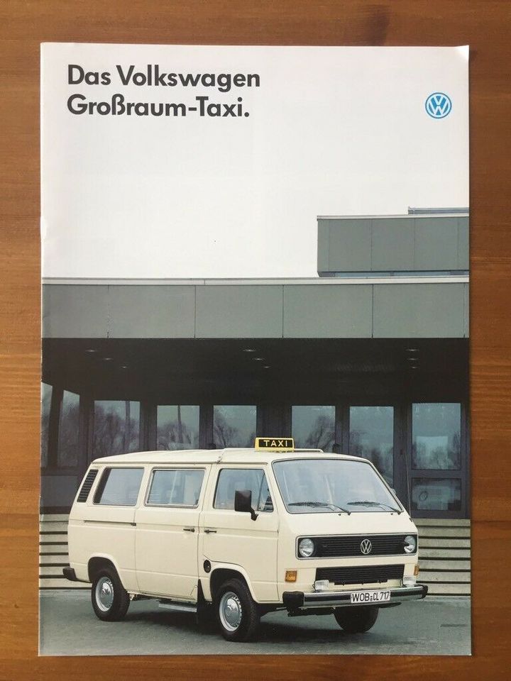 Prospekt VW T3 Großraum Taxi 1988 in Friedberg