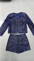 Lederkostüm, echtes Leder, Jacke und Shorts, Farbe aubergine Sachsen-Anhalt - Köthen (Anhalt) Vorschau