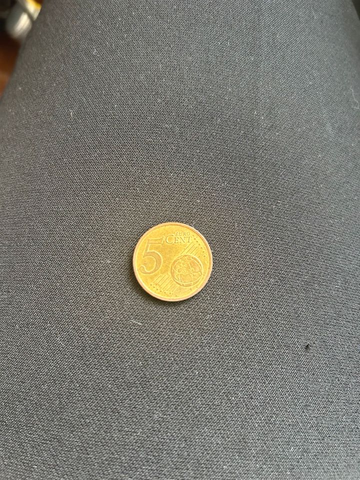Goldenes 5 cent Stück in Otterndorf