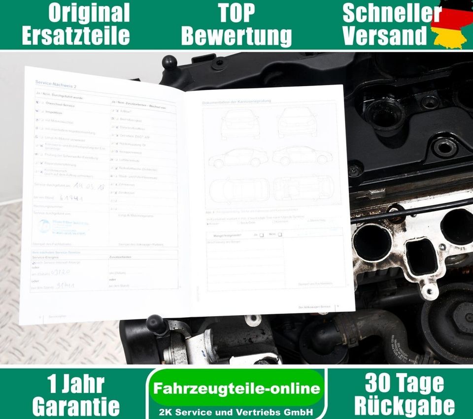 VW Motor CFFD 2.0 TDI 81KW 110PS Tiguan 5N Passat 3C Audi Seat Sk in Eilenburg