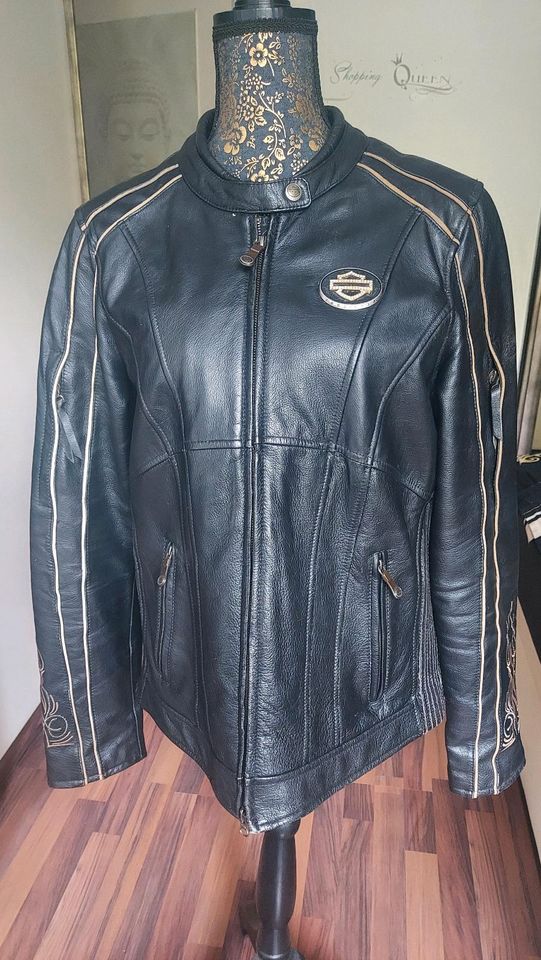 Harley Davidson Damen 110Th Anniversary Leder Jacke gr L in Leverkusen