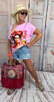 Oversize Shirt „Frida Kahlo“ 100% Cotton Bochum - Bochum-Ost Vorschau