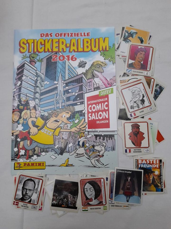 COMIC-SALON ERLANGEN 2016 - LEERALBUM + verschiedene lose STICKER in Geesthacht