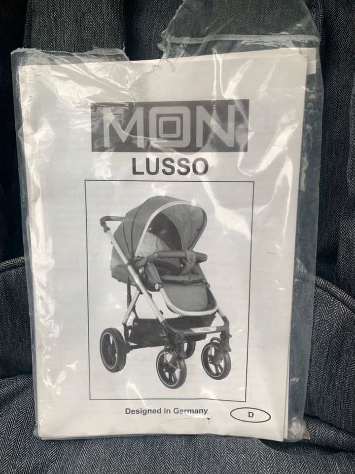 Kombi Kinderwagen, Sportwagen, Moon Lusso grau in Feucht