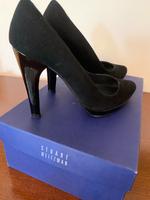 Pumps schwarzes Nubukleder,Absatz 10 cm mit Lackleder, Berlin - Mahlsdorf Vorschau