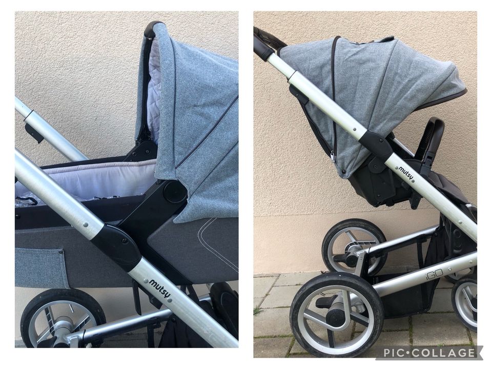 Mutsy IGO Heritage Farmer Kinderwagen mit viel Zubehör in Ettenheim