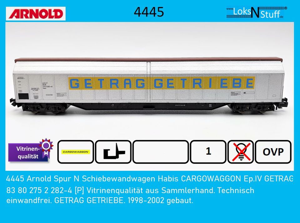 8234 Fleischmann Spur N Containertragwagen Lbs DB Ep.IV DB in Eschwege