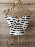 Amisu Top Bandeau gestreift Creme schwarz Gr. XS Nordrhein-Westfalen - Gelsenkirchen Vorschau