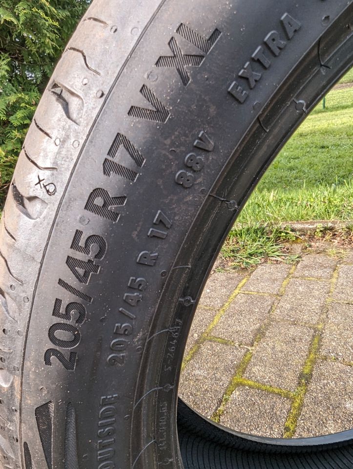 205/45 R17 Continental Sommerreifen neuwertig in Wanhöden