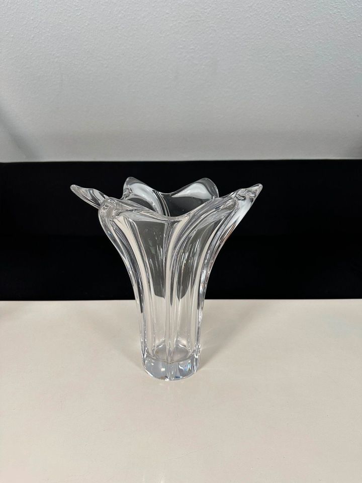 Art Deco Luxus Kristallvase Art Vannes France 3,7kg Space Age in Korschenbroich