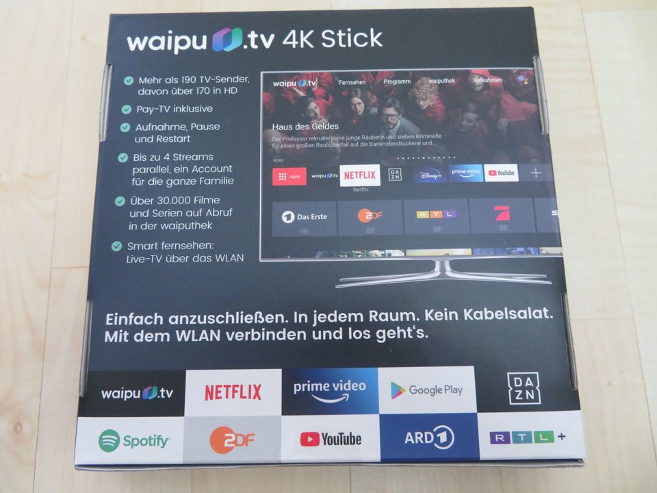 waipu.tv 4K Stick inkl. Fernbedienung Schnellwahltasten - NEU OVP in Hofkirchen