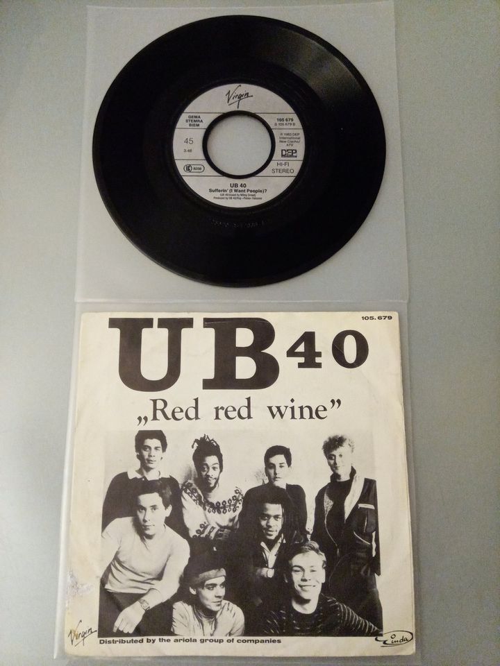 UB 40 Single – Red Red Wine – aus Europa von 1983 in Köln