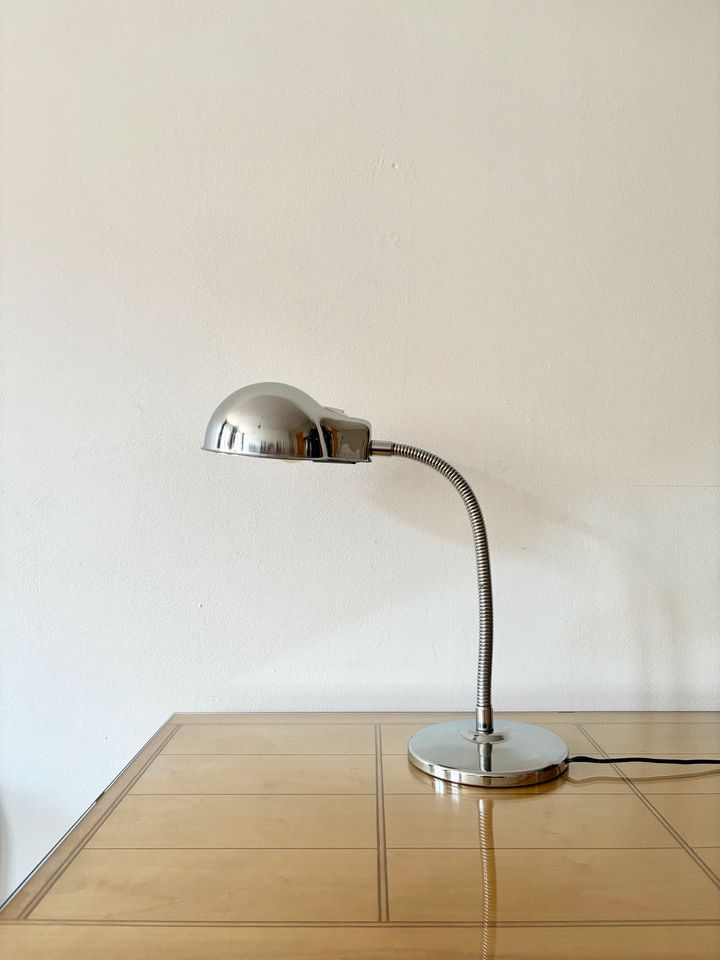 Chrome Vintage Tischlampe, 60er, Mid Century, Space Age, Italien in Berlin