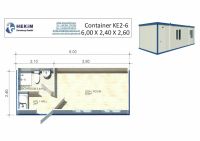 Bürocontainer  Baucontainer Container mit Dusche WC Küche KE 2-6 Nordrhein-Westfalen - Moers Vorschau