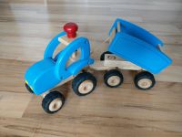 Goki Traktor mit Hänger blau Holz Brandenburg - Eberswalde Vorschau