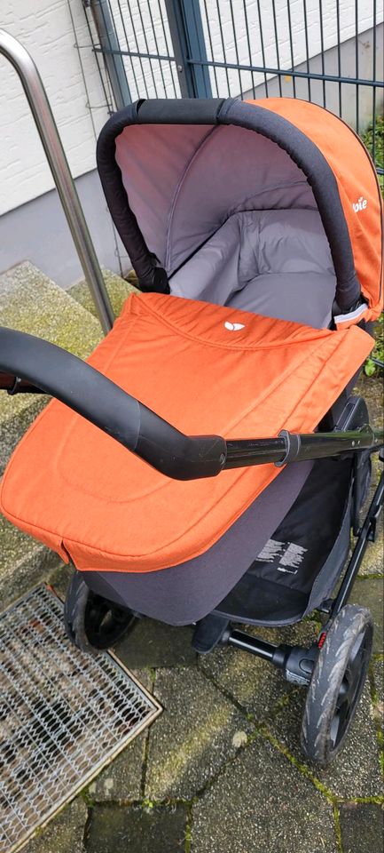 Joie Chrome DLX Kinderwagen/Buggy in Orange mit viel Zubehör in Steinhagen
