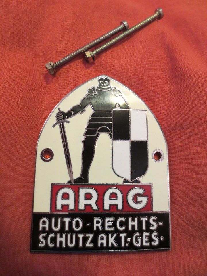 Emaille-Plakette ARAG Oldtimer Vintage in Ainring