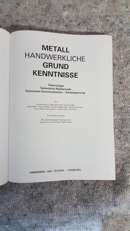 Handwerk und Technik  Grundkenntnisse im Metallhandwerk Buch in Mülheim (Ruhr)