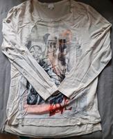 Alba Moda Longshirt Gr. M cremefarben mit Druck Brandenburg - Wustermark Vorschau