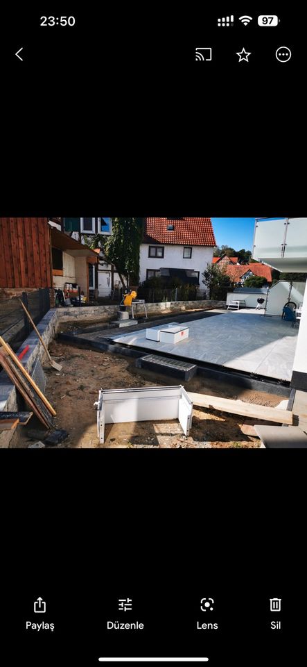 Terrassenplatten verlegen,Pflaster verlegen,Mauer arbeiten in Espenau