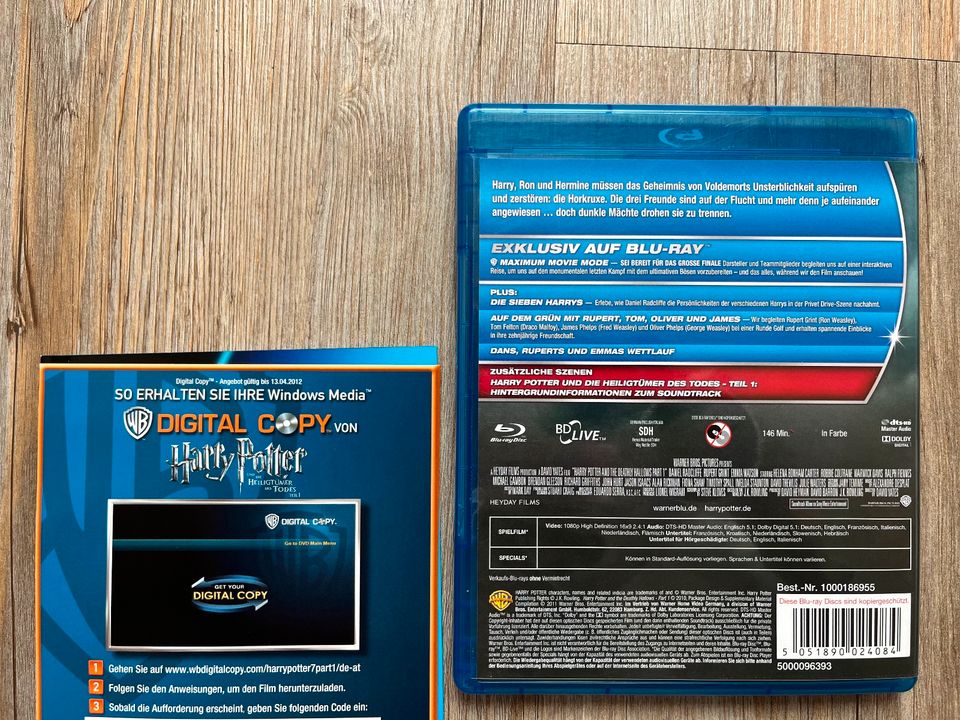 Blu Ray Harry Potter und die Heiligtümer des Todes Teil 7.1 in Weiterstadt