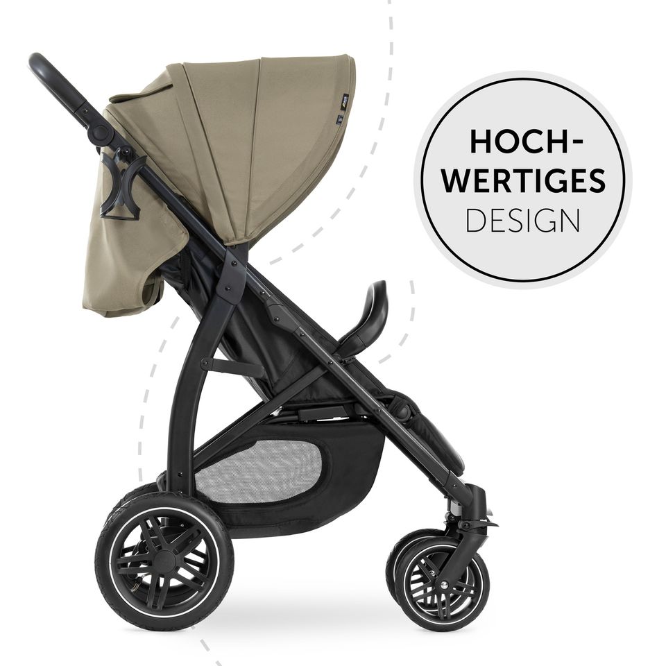 Hauck Buggy Rapid 4D AIR (bis 25 kg) - Olive - mit Luftreifen, Liegefunktion und XL Verdeck - NEU in Fulda