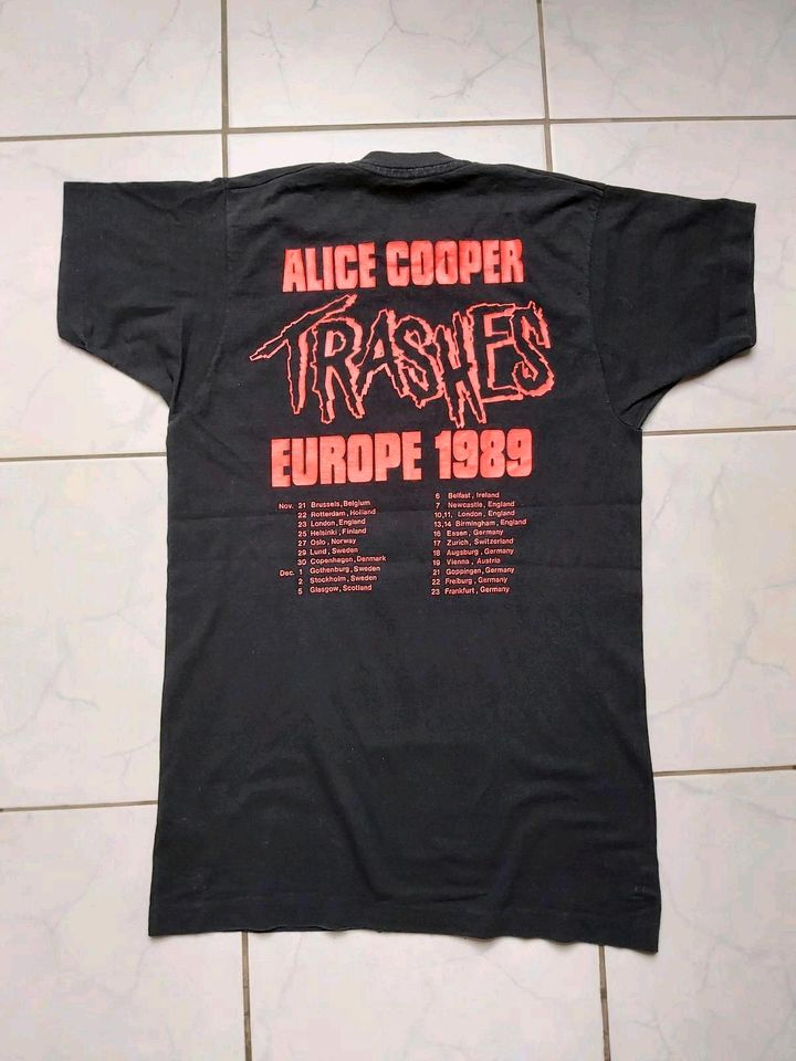 Alice Cooper Touren T-Shirt Trashes aus 1989, Gr. S/M in Saarbrücken