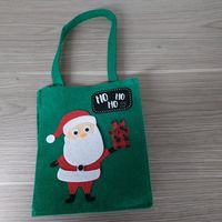 Kleine grüne Filztasche mit Weihnachtsmotiv Nikolaus Ho, ho, ho * Nordrhein-Westfalen - Bornheim Vorschau