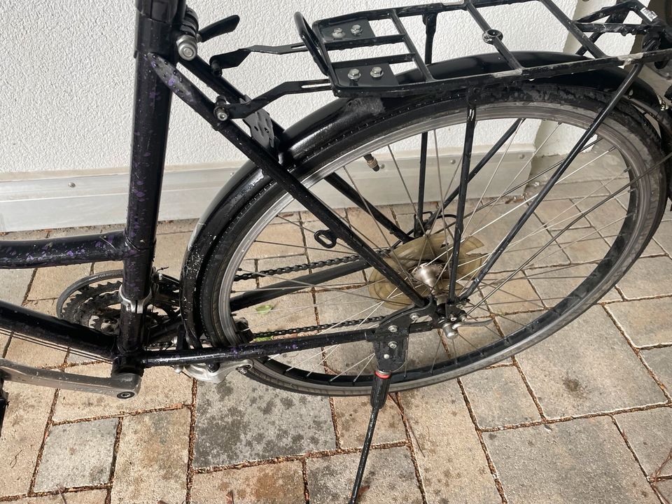 Catalonia Fahrrad - schwarz - 28 Zoll - 52cm in Mainz