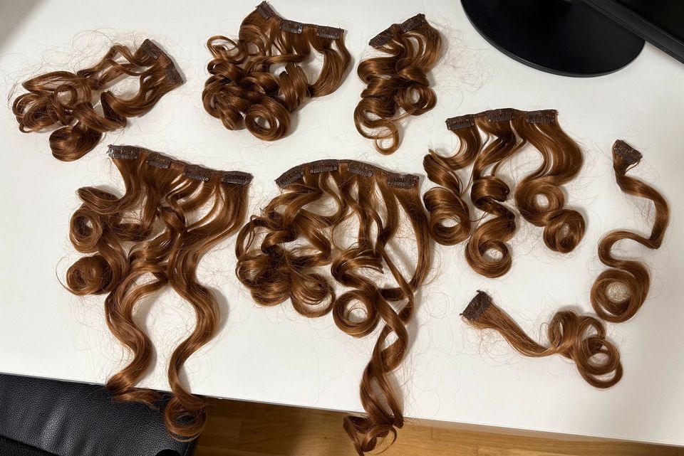 8 x Clip Extensions hellbraun in Hannover