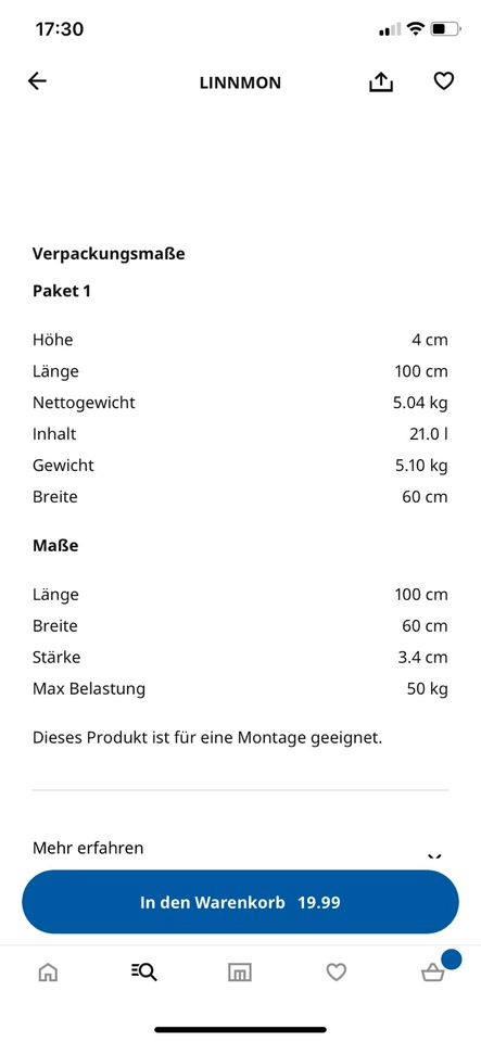 IKEA Tischplatte in Erding